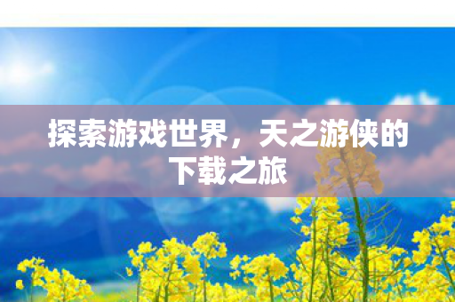 探索游戏世界，天之游侠的下载之旅