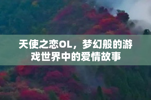 天使之恋OL,梦幻般的游戏世界中的爱情故事 天使之恋OL,梦幻般的游戏世界中的爱情故事