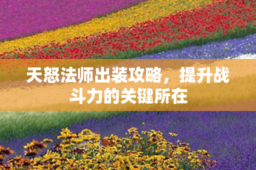 天怒法师出装攻略,提升战斗力的关键所在 天怒法师出装攻略,提升战斗力的关键所在