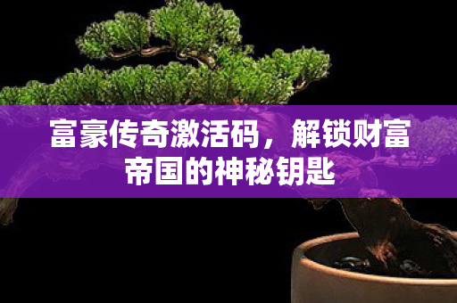 富豪传奇激活码,解锁财富帝国的神秘钥匙 富豪传奇激活码,解锁财富帝国的神秘钥匙