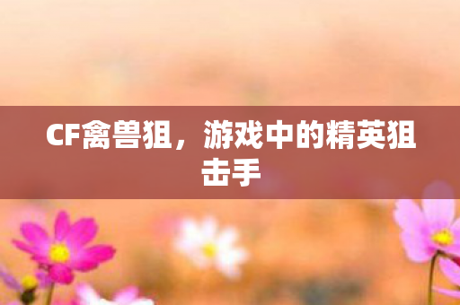 CF禽兽狙,游戏中的精英狙击手 CF禽兽狙,游戏中的精英狙击手