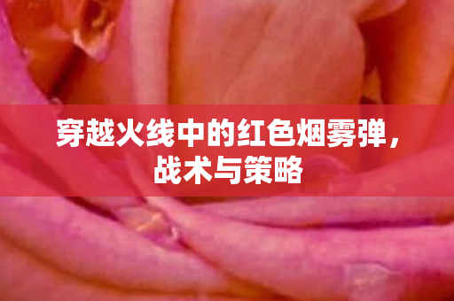 穿越火线中的红色烟雾弹，战术与策略