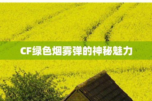 CF绿色烟雾弹的神秘魅力