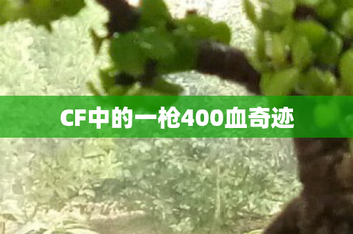 CF中的一枪400血奇迹 CF中的一枪400血奇迹