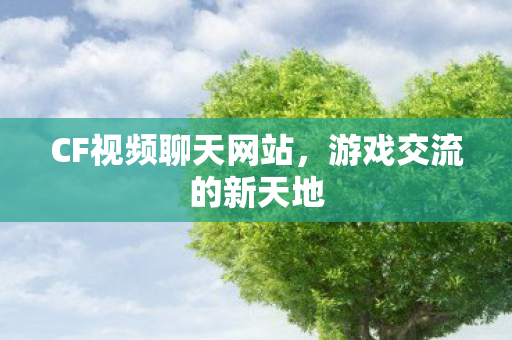 CF视频聊天网站，游戏交流的新天地