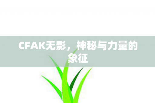 CFAK无影,神秘与力量的象征 CFAK无影,神秘与力量的象征