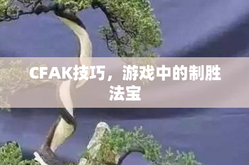 CFAK技巧，游戏中的制胜法宝