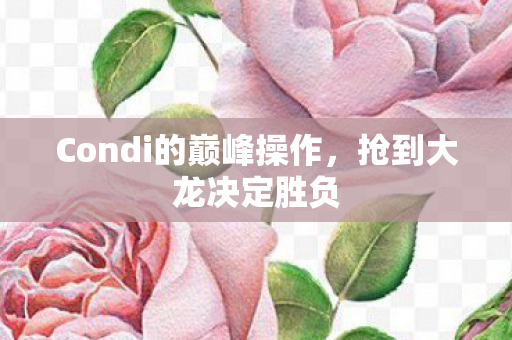 Condi的巅峰操作,抢到大龙决定胜负 Condi的巅峰操作,抢到大龙决定胜负