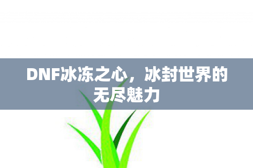 DNF冰冻之心,冰封世界的无尽魅力 DNF冰冻之心,冰封世界的无尽魅力