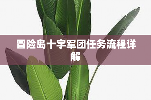 冒险岛十字军团任务流程详解