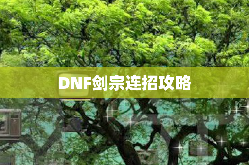 DNF剑宗连招攻略
