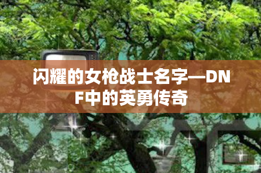 闪耀的女枪战士名字—DNF中的英勇传奇