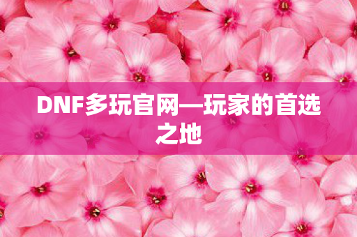 DNF多玩官网—玩家的首选之地