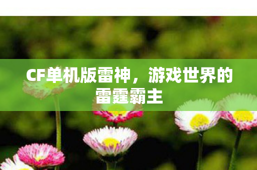 CF单机版雷神,游戏世界的雷霆霸主 CF单机版雷神,游戏世界的雷霆霸主