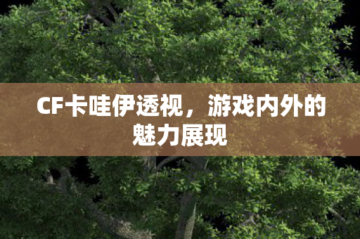 CF卡哇伊透视,游戏内外的魅力展现 CF卡哇伊透视,游戏内外的魅力展现