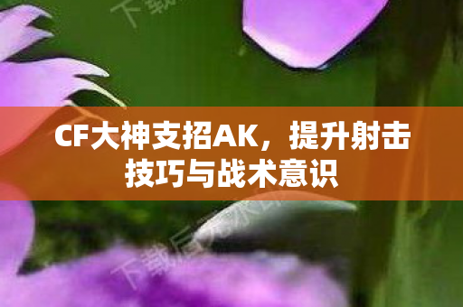 CF大神支招AK，提升射击技巧与战术意识
