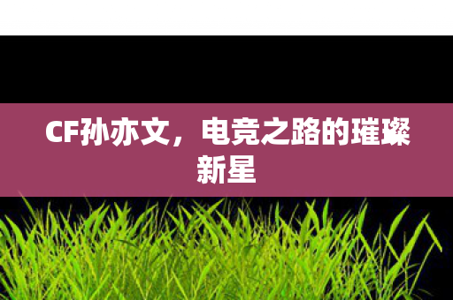 CF孙亦文，电竞之路的璀璨新星