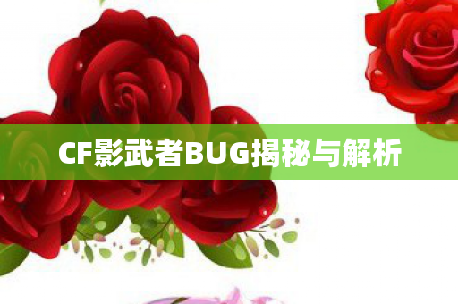 CF影武者BUG揭秘与解析