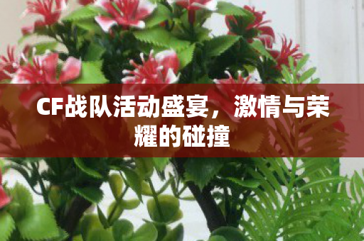 CF战队活动盛宴,激情与荣耀的碰撞 CF战队活动盛宴,激情与荣耀的碰撞