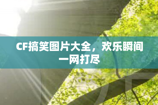 CF搞笑图片大全，欢乐瞬间一网打尽