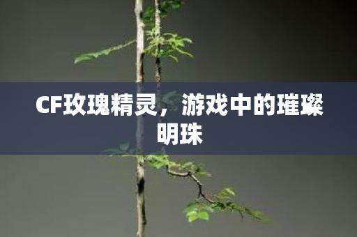 CF玫瑰精灵，游戏中的璀璨明珠