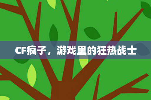 CF疯子,游戏里的狂热战士 CF疯子,游戏里的狂热战士