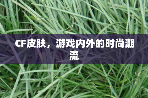 CF皮肤,游戏内外的时尚潮流 CF皮肤,游戏内外的时尚潮流