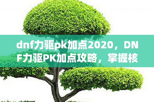 dnf力驱pk加点2020,DNF力驱PK加点攻略,掌握核心技能,成为决斗高手 dnf力驱pk加点2020,DNF力驱PK加点攻略,掌握核心技能,成为决斗高手
