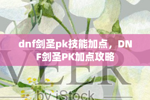 dnf剑圣pk技能加点,DNF剑圣PK加点攻略 dnf剑圣pk技能加点,DNF剑圣PK加点攻略