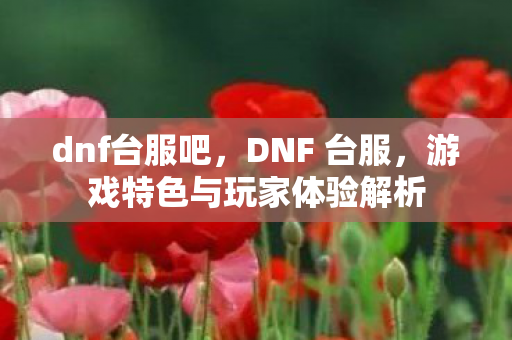 dnf台服吧,DNF 台服,游戏特色与玩家体验解析 dnf台服吧,DNF 台服,游戏特色与玩家体验解析