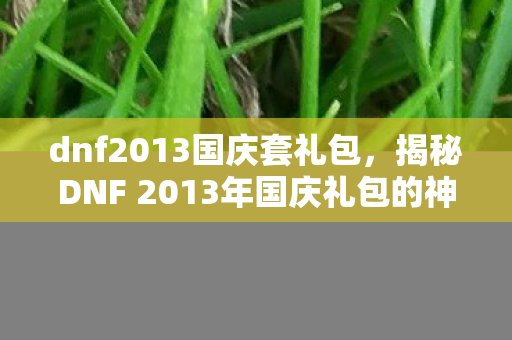 dnf2013国庆套礼包，揭秘DNF 2013年国庆礼包的神秘面纱