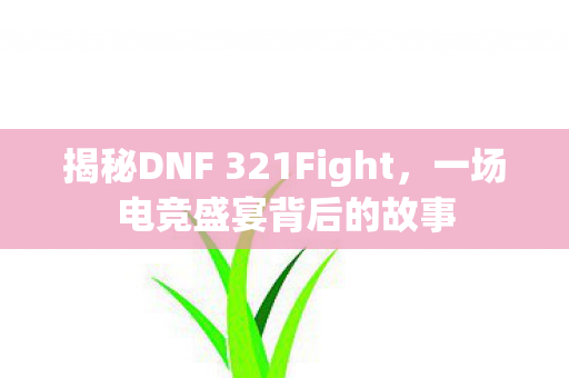 揭秘DNF 321Fight,一场电竞盛宴背后的故事 揭秘DNF 321Fight,一场电竞盛宴背后的故事