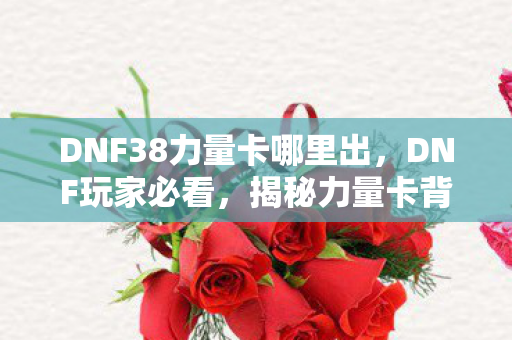 DNF38力量卡哪里出，DNF玩家必看，揭秘力量卡背后的秘密，提升角色战力必备攻略！