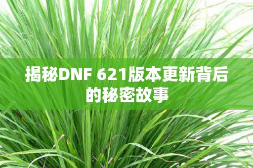 揭秘DNF 621版本更新背后的秘密故事 揭秘DNF 621版本更新背后的秘密故事