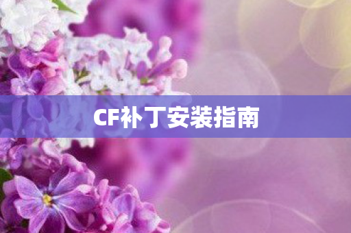 CF补丁安装指南 CF补丁安装指南