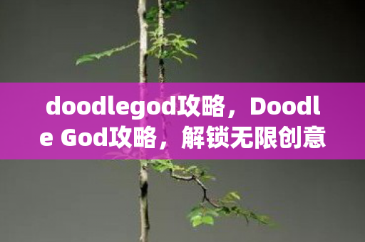 doodlegod攻略,Doodle God攻略,解锁无限创意与智慧之门 doodlegod攻略,Doodle God攻略,解锁无限创意与智慧之门