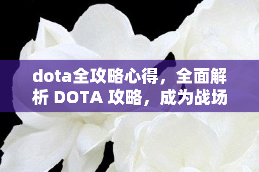 dota全攻略心得,全面解析 DOTA 攻略,成为战场上的霸主! dota全攻略心得,全面解析 DOTA 攻略,成为战场上的霸主!