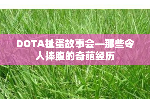 DOTA扯蛋故事会—那些令人捧腹的奇葩经历