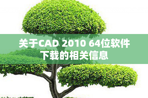关于CAD 2010 64位软件下载的相关信息