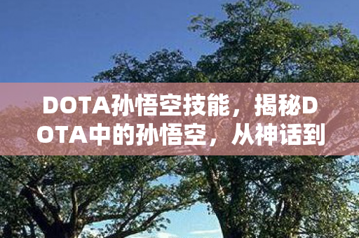 DOTA孙悟空技能，揭秘DOTA中的孙悟空，从神话到游戏的传奇英雄