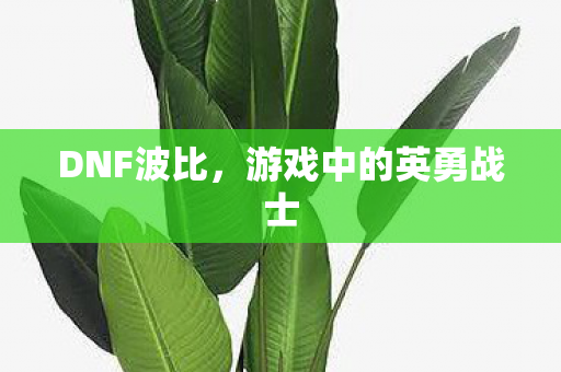 DNF波比，游戏中的英勇战士