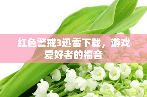 红色警戒3迅雷下载，游戏爱好者的福音