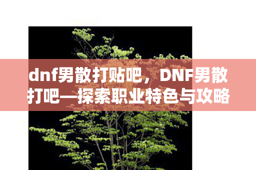 dnf男散打贴吧,DNF男散打吧—探索职业特色与攻略秘籍 dnf男散打贴吧,DNF男散打吧—探索职业特色与攻略秘籍