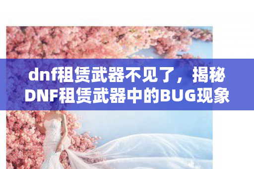 dnf租赁武器不见了，揭秘DNF租赁武器中的BUG现象