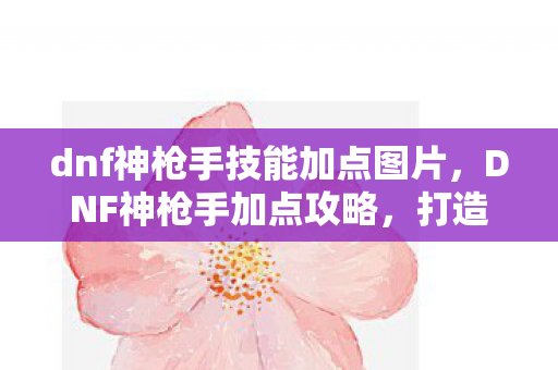 dnf神枪手技能加点图片，DNF神枪手加点攻略，打造你的专属角色！