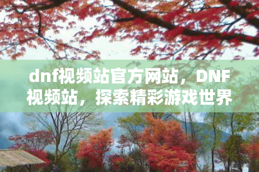 dnf视频站官方网站,DNF视频站,探索精彩游戏世界的窗口 dnf视频站官方网站,DNF视频站,探索精彩游戏世界的窗口
