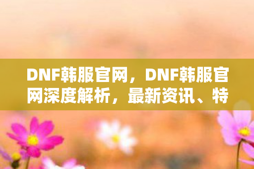 DNF韩服官网，DNF韩服官网深度解析，最新资讯、特色内容与玩家体验一网打尽