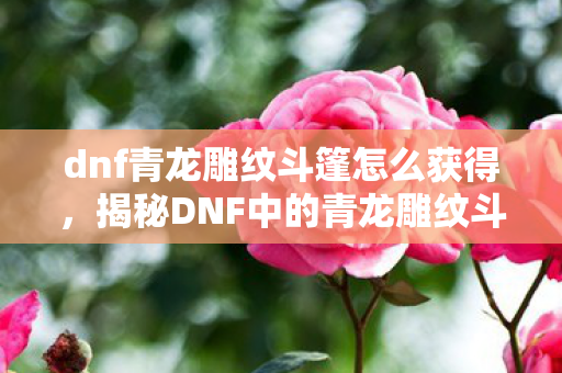 dnf青龙雕纹斗篷怎么获得,揭秘DNF中的青龙雕纹斗篷,神秘装备背后的故事与属性解析 dnf青龙雕纹斗篷怎么获得,揭秘DNF中的青龙雕纹斗篷,神秘装备背后的故事与属性解析