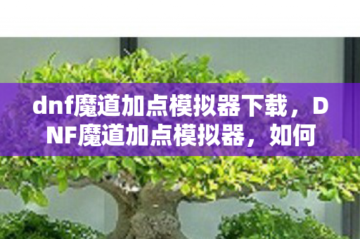 dnf魔道加点模拟器下载，DNF魔道加点模拟器，如何巧妙配置技能点以提升角色实力？