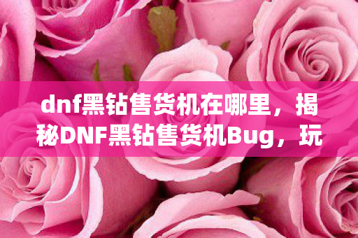 dnf黑钻售货机在哪里,揭秘DNF黑钻售货机Bug,玩家需注意的事项与应对策略 dnf黑钻售货机在哪里,揭秘DNF黑钻售货机Bug,玩家需注意的事项与应对策略